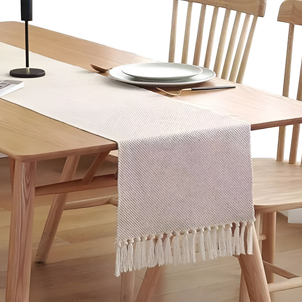 Boho woven table runner
