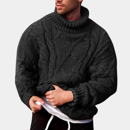 Herren Rollkragenpullover | Warmer Strick mit klassischem Alltagsstil