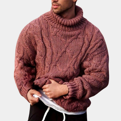 Herren Rollkragenpullover | Warmer Strick mit klassischem Alltagsstil