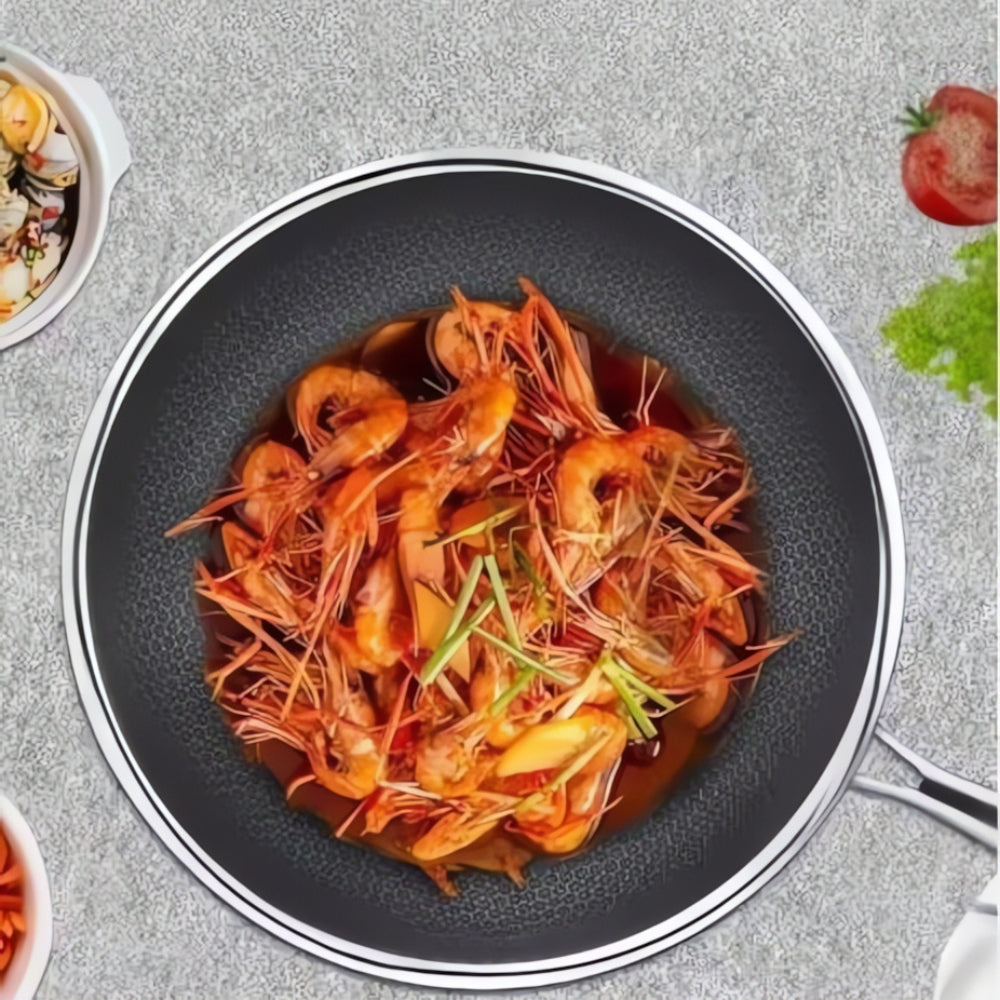 Stainless steel titanium pan