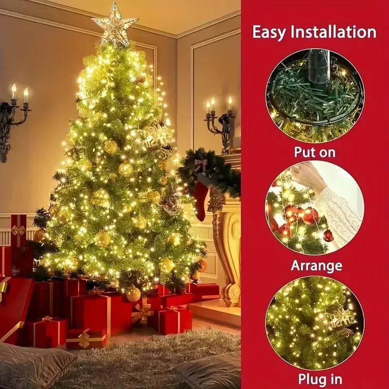 Weihnachtsbaumlichter - USB-betrieben - Fernbedienung