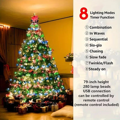 Weihnachtsbaumlichter - USB-betrieben - Fernbedienung