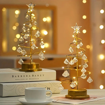 Weihnachtsbaum Nachtlicht - Kristall Design - Batteriebetrieben