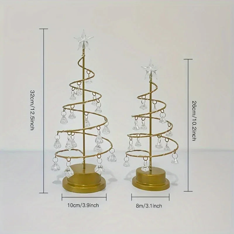 Weihnachtsbaum Nachtlicht - Kristall Design - Batteriebetrieben