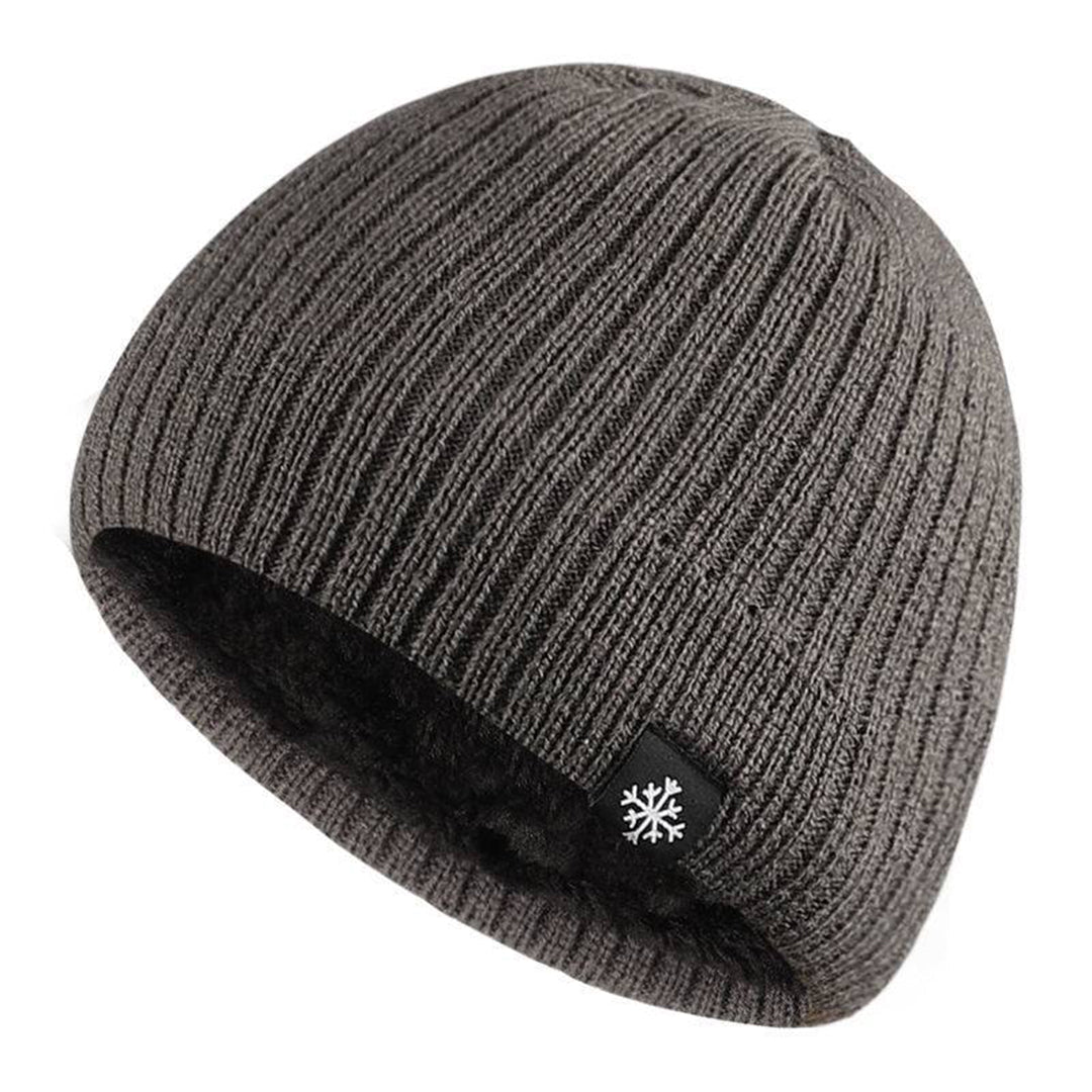 Männer Beanie - Warm - Fleece-Futter - Strickmütze - Wintermütze