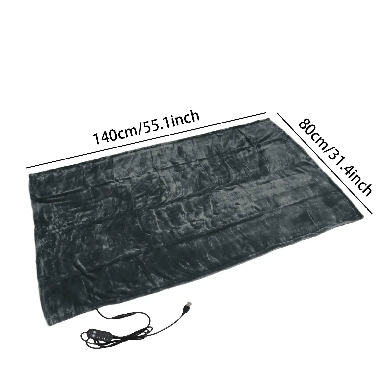 Elektrische Decke - Kabelloses Design - USB beheizt