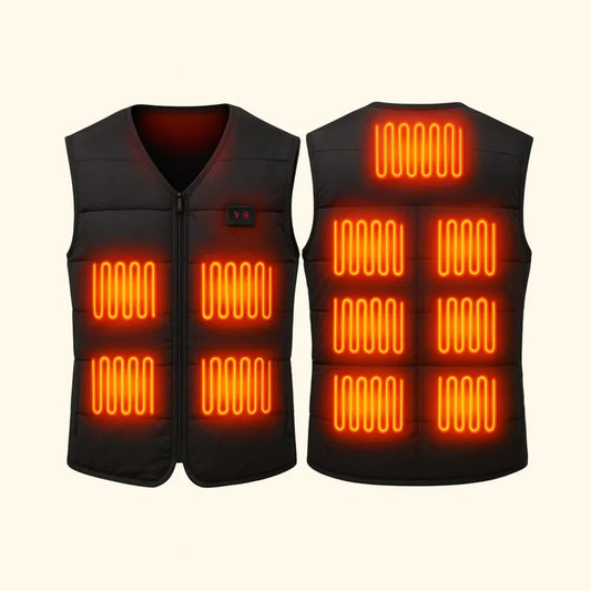 Elektrisch beheizter Bodywarmer - HeatCore - Doppelsteuerung - USB Aufladung