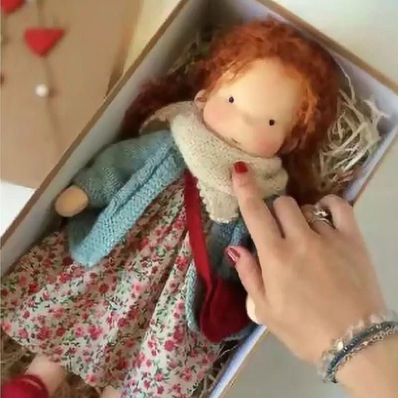 Selina – Handgemachte Baumwoll-Waldorfdame für kreatives Spielen