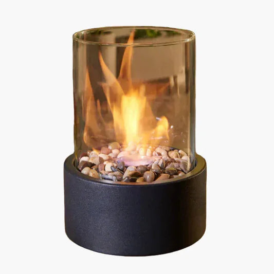 Ethanol burner - table fireplace - glass cylinder