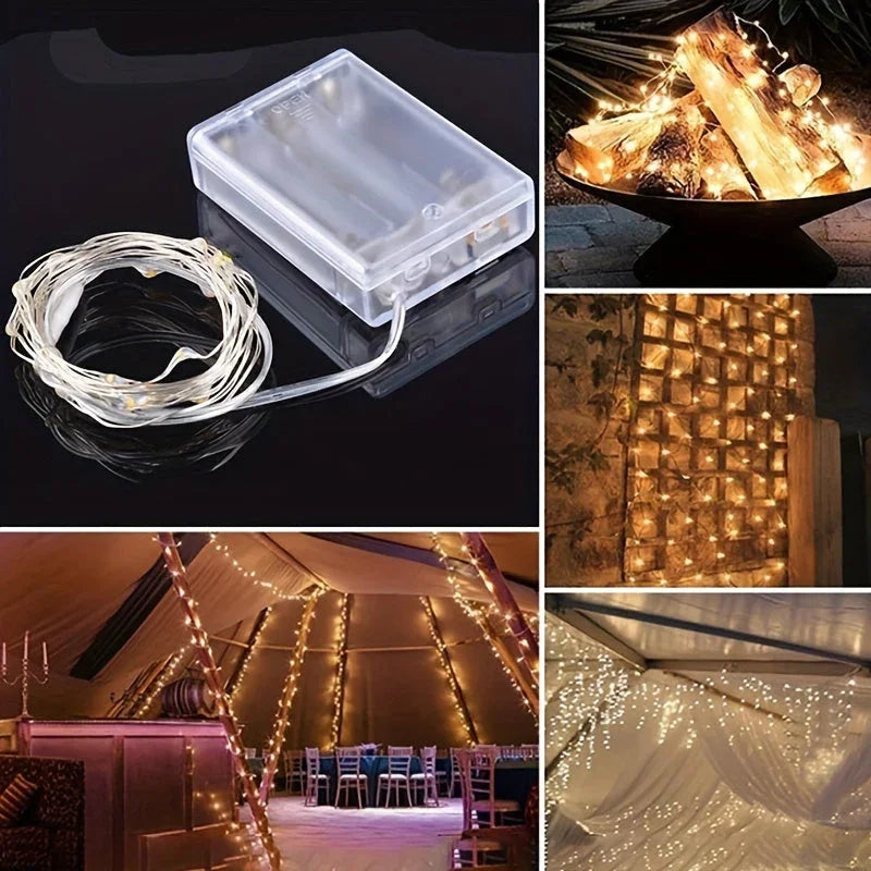 Feen-Lichterkette - Batteriebetrieben - Warmweiß