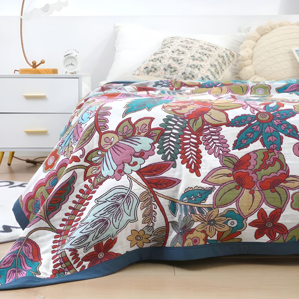 Florale Ruhe Wendeblanket