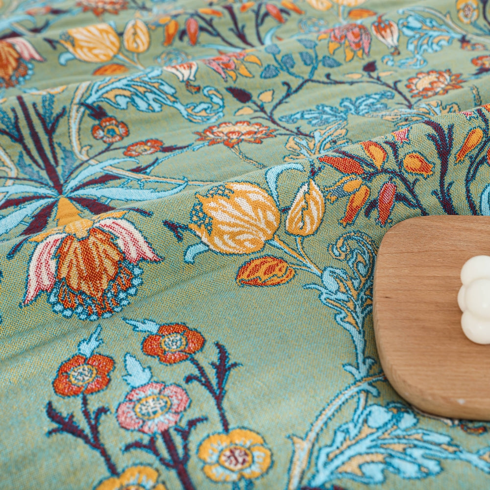 Wild Petal Reversible Decke aus reinem Baumwolle