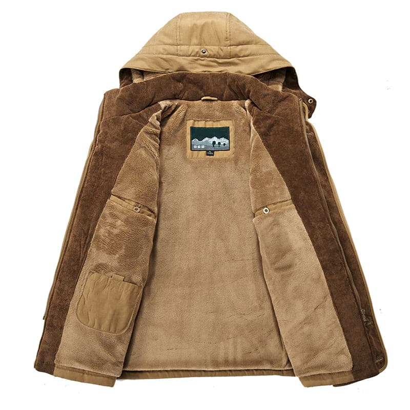 Winter Parka | Mit Kapuze | Fleece-Futter | Schneejacke | Herren Winterjacken
