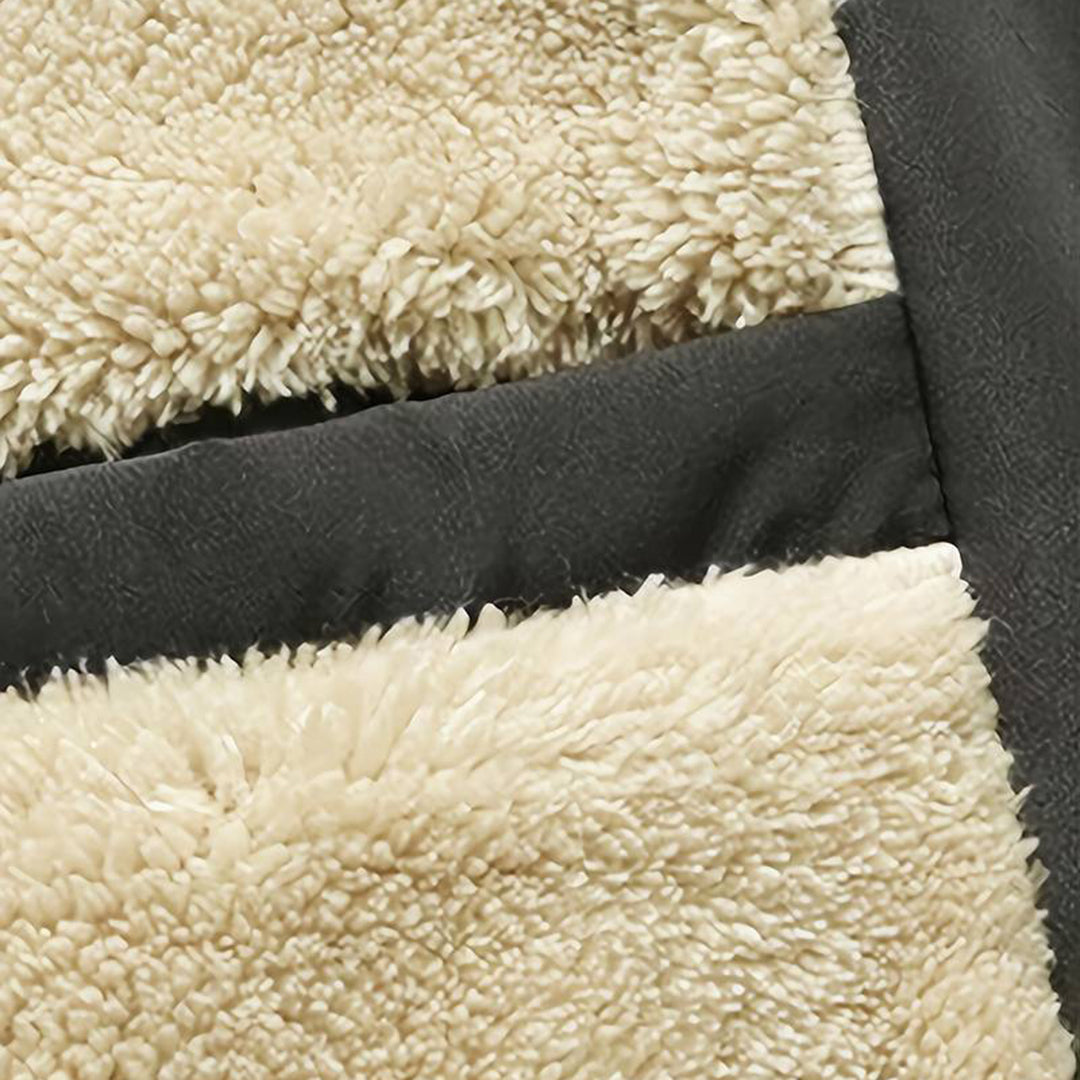 Winter Bomberjacke - Fleece-Futter - Reißverschluss - Winterjacke - Herren Bomberjacke