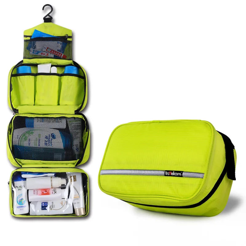 Travelior MaxPack Große Wasserdichte Kulturtasche für Männer & Frauen | Reise-Kosmetiktasche | Robustes Design & Viel Stauraum