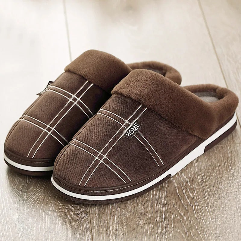 Hausschuhe - Herren Slip-On Warme Bequeme Hausschuhe für den Winter