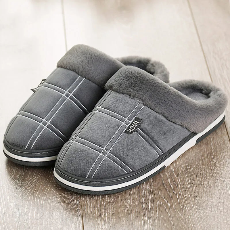 Hausschuhe - Herren Slip-On Warme Bequeme Hausschuhe für den Winter