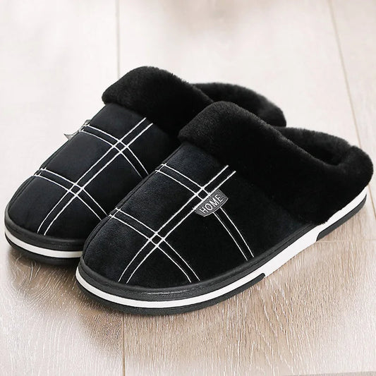 Hausschuhe - Herren Slip-On Warme Bequeme Hausschuhe für den Winter