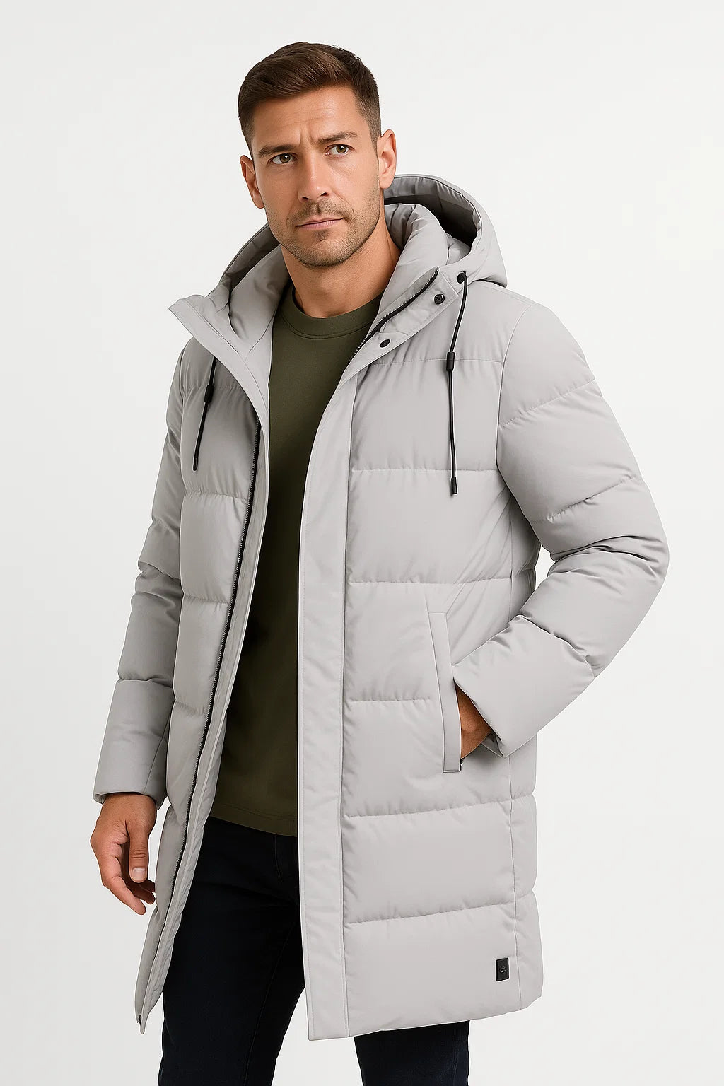 Herren Wasserdichte Pufferjacke – Isolierte Winterjacke