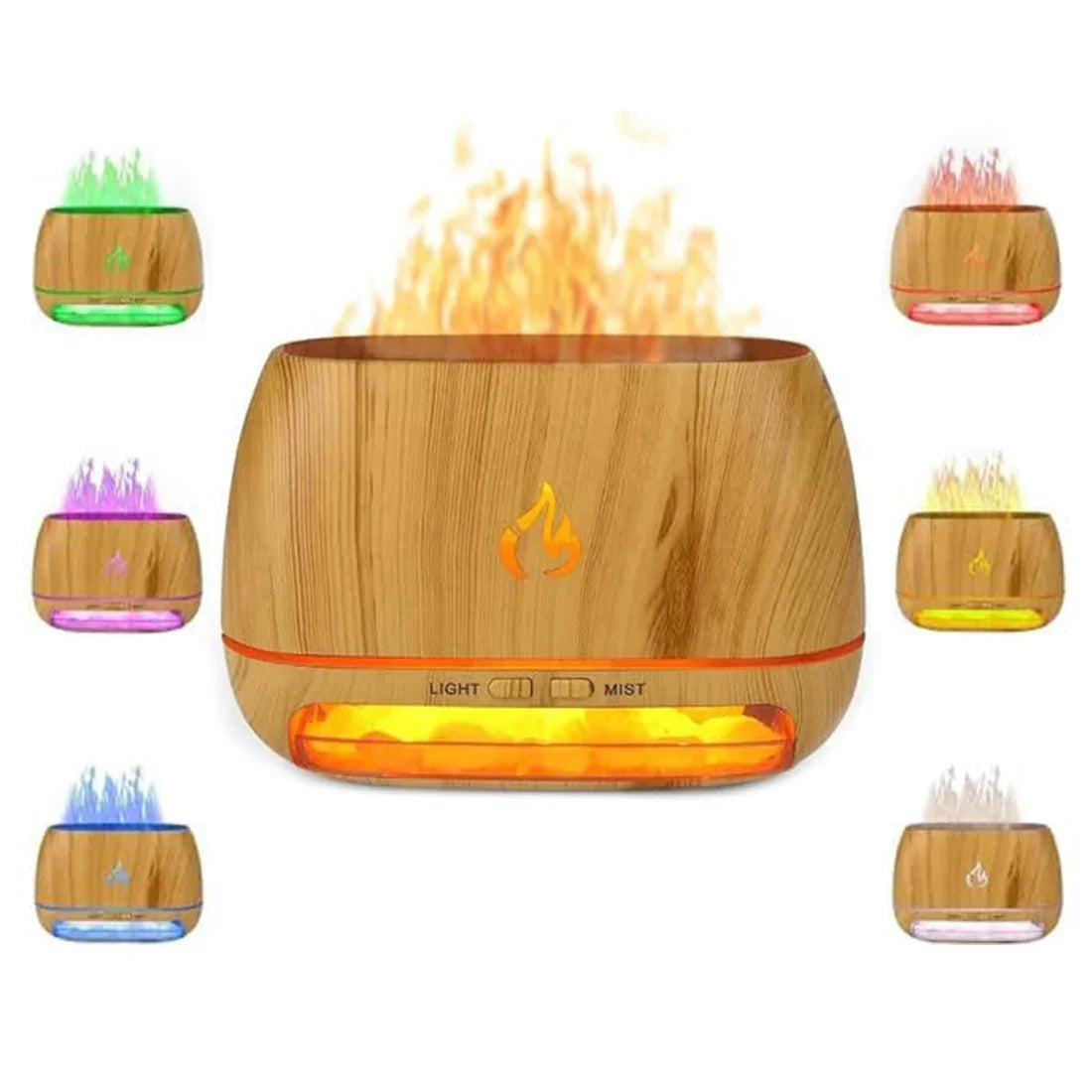 Himalaya-Salzlampe - USB betrieben - Kristall-Design