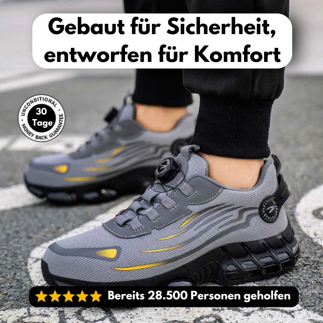 SafeStep - ergonomischer und schmerzlindernder Sicherheitsschuh - Zertifiziert nach EN ISO 20345