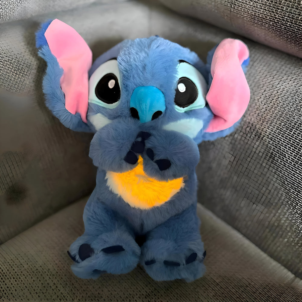 Kinder Kuscheltiere mit Licht und beruhigender Atmung