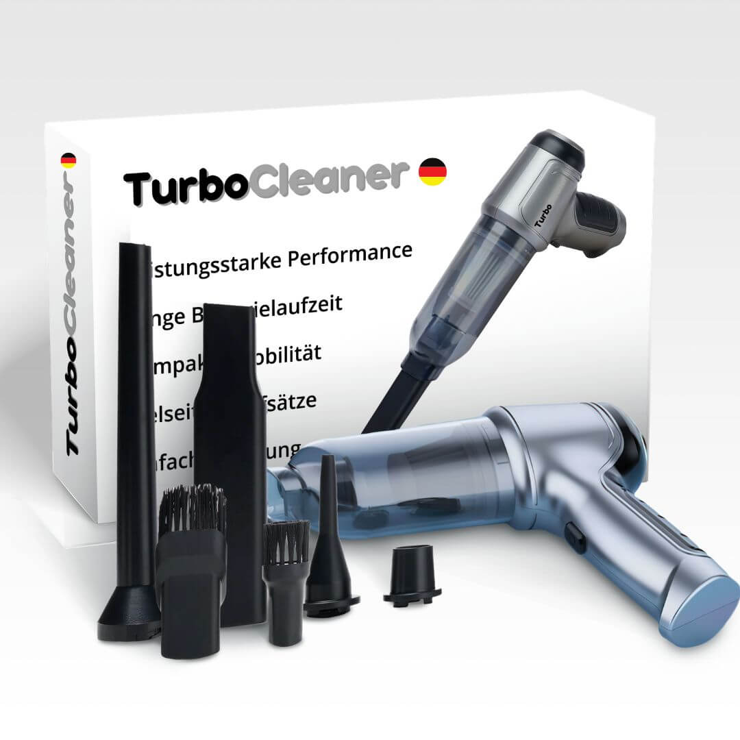 TurboClean Pro Handstaubsauger - Power Edition mit doppelter Leistung