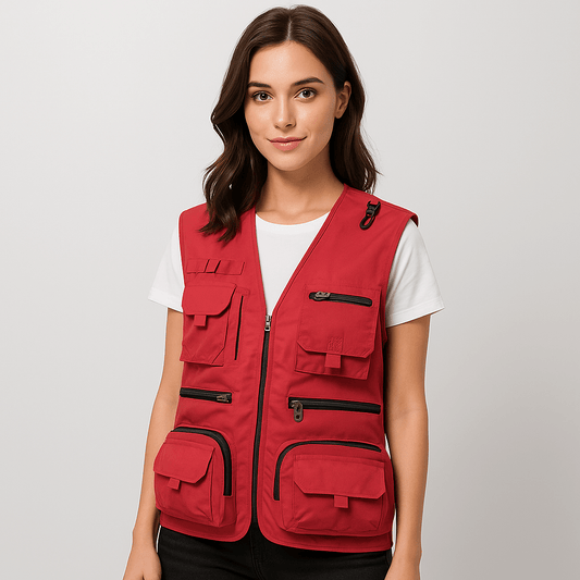 Paige | Damen-Multitaschen-Leichtgewichts-Nylon-Utility-Weste