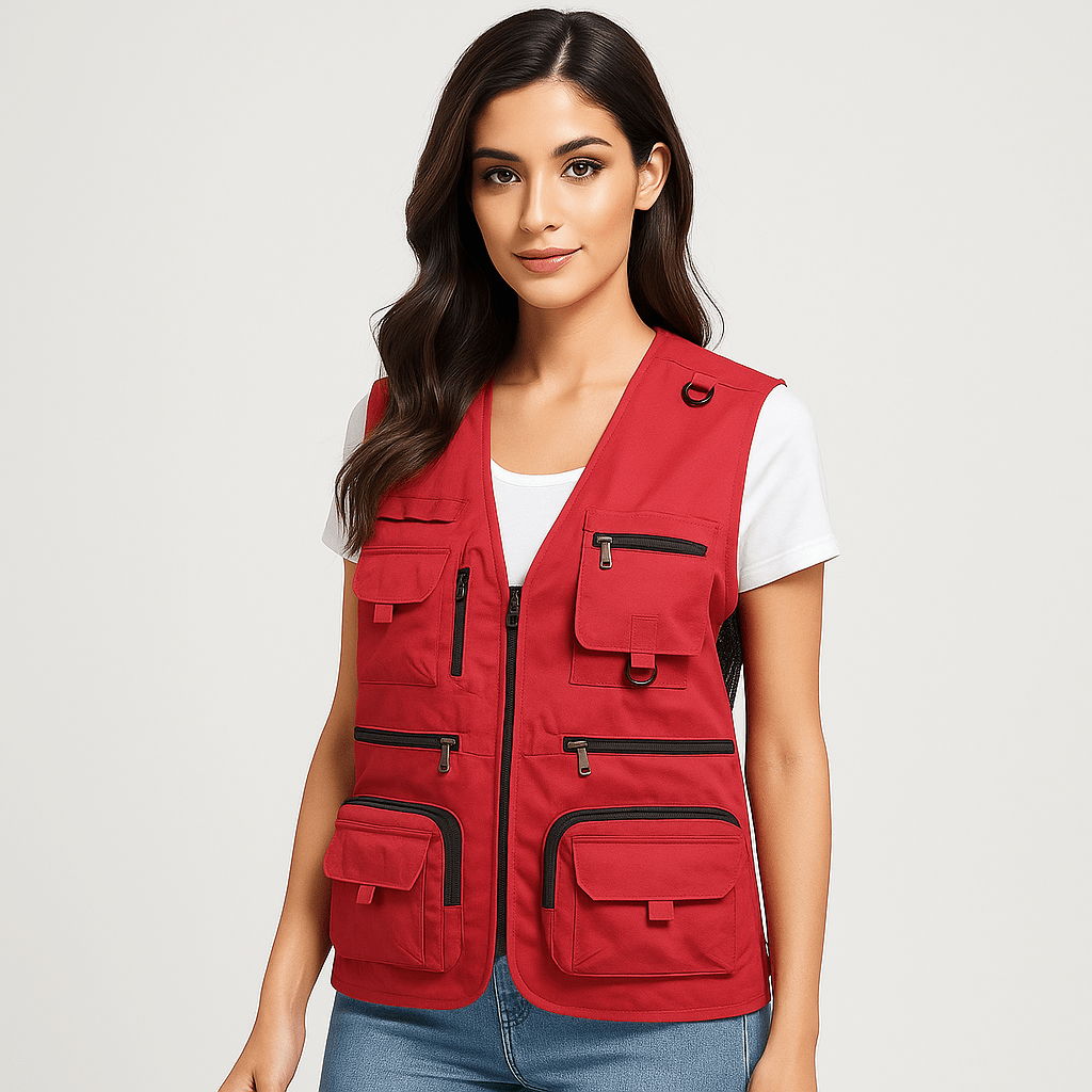 Paige | Damen-Multitaschen-Leichtgewichts-Nylon-Utility-Weste