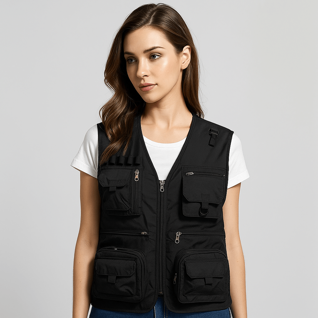 Paige | Damen-Multitaschen-Leichtgewichts-Nylon-Utility-Weste