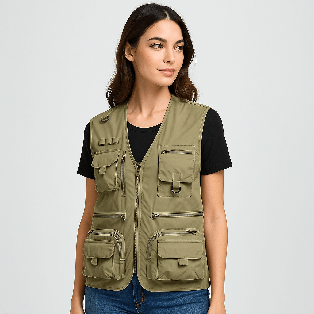 Paige | Damen-Multitaschen-Leichtgewichts-Nylon-Utility-Weste