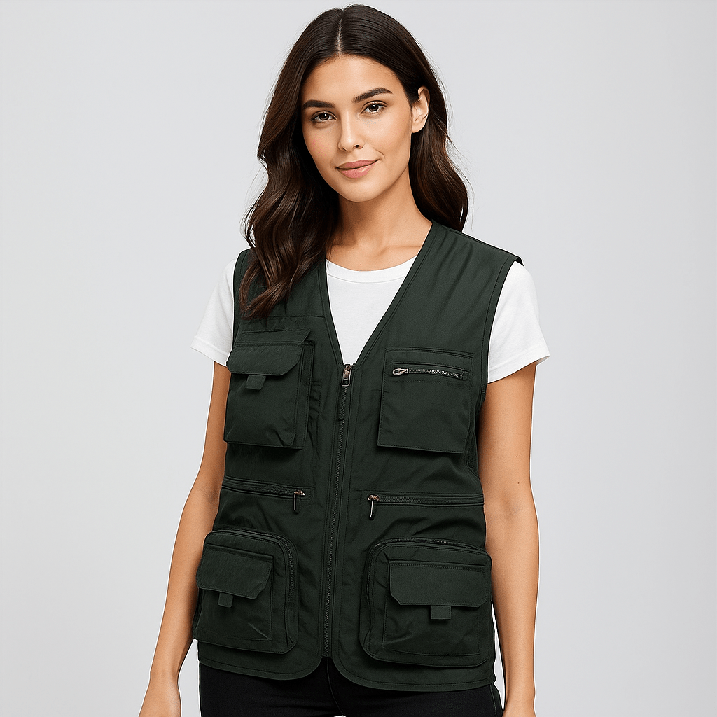 Paige | Damen-Multitaschen-Leichtgewichts-Nylon-Utility-Weste