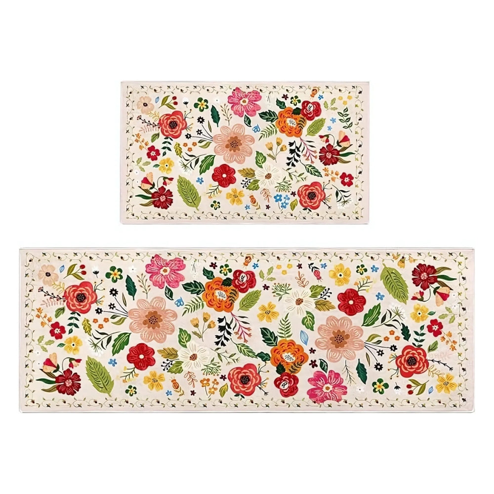 Wiesen Boho Blumen Küchenmatten Set