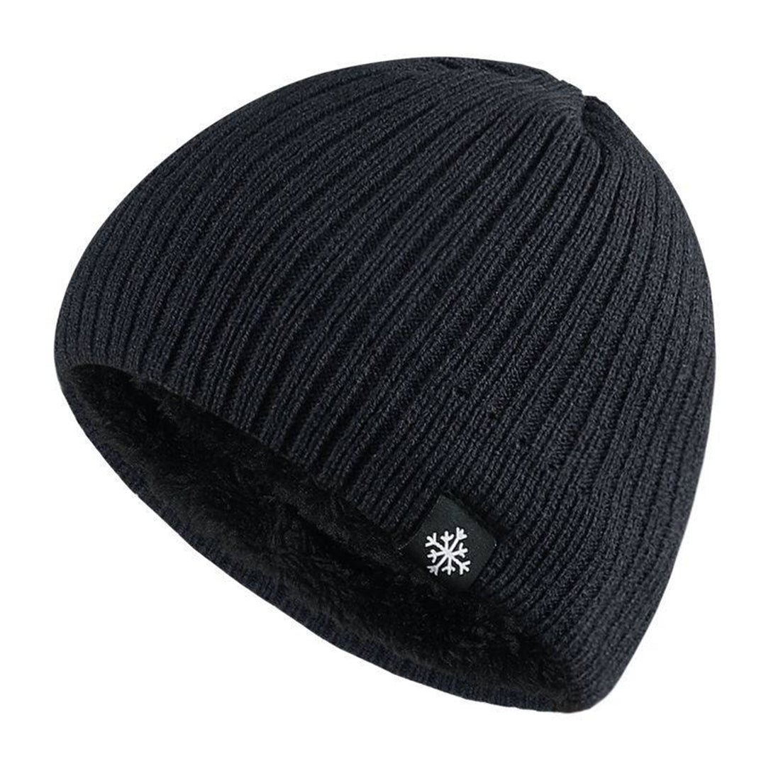 Männer Beanie - Warm - Fleece-Futter - Strickmütze - Wintermütze