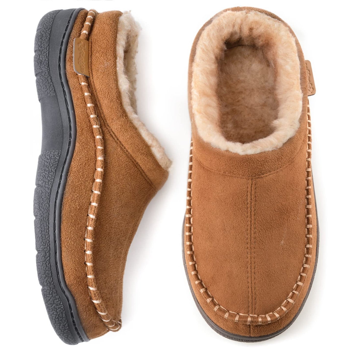 Herren Hausschuhe - Bob Slip - Mit Fell gefüttert - Slipper - Herrenschuhe