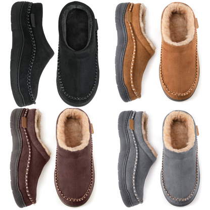 Herren Hausschuhe - Bob Slip - Mit Fell gefüttert - Slipper - Herrenschuhe
