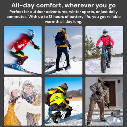 Wiederaufladbare beheizte Einlegesohlen für Stiefel für den ganzen Tag Winterwärme