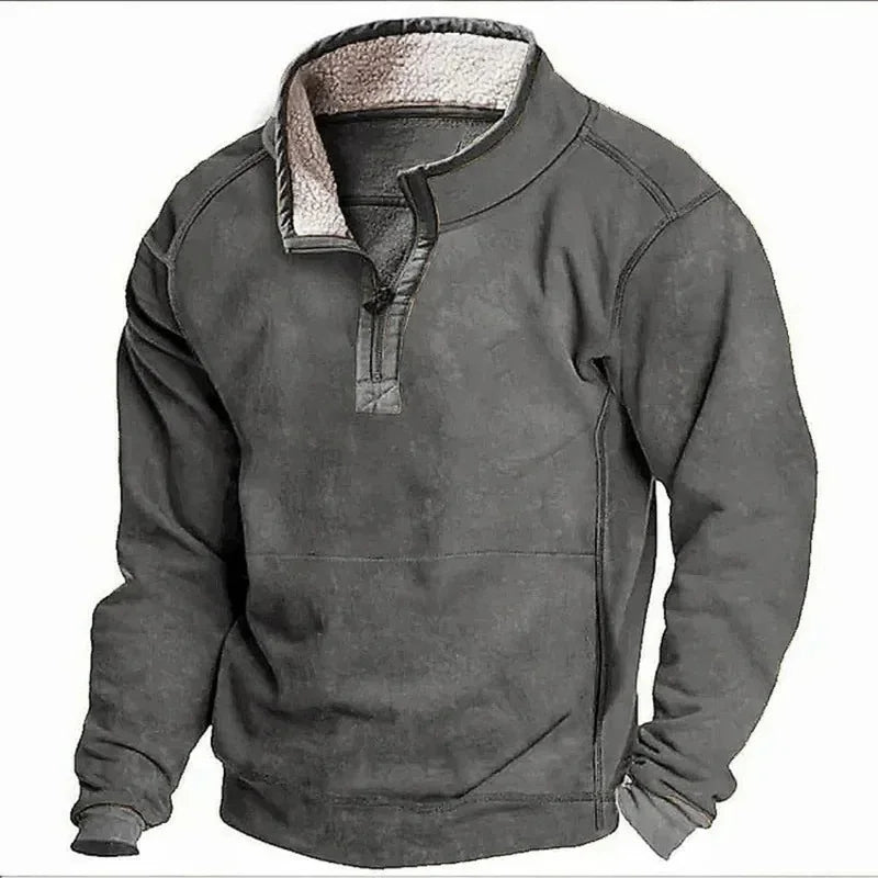 Fleece-Pullover | Viertel-Reißverschluss | Halb-Reißverschluss | Fleece-Pullover | Herren Winterkleidung