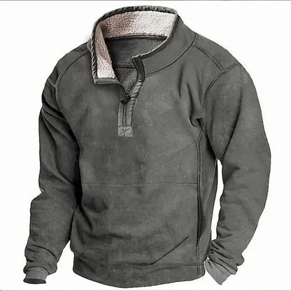 Fleece-Pullover | Viertel-Reißverschluss | Halb-Reißverschluss | Fleece-Pullover | Herren Winterkleidung