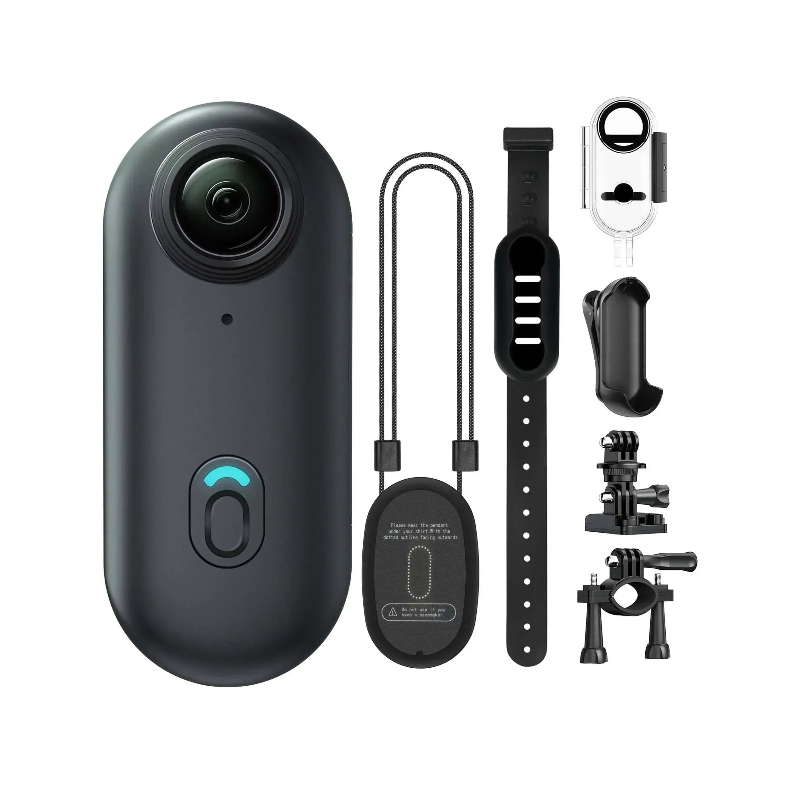 4K Mini WiFi Action-Kamera, Tragbar, Wasserdicht, Magnetclip, 360° Halterung