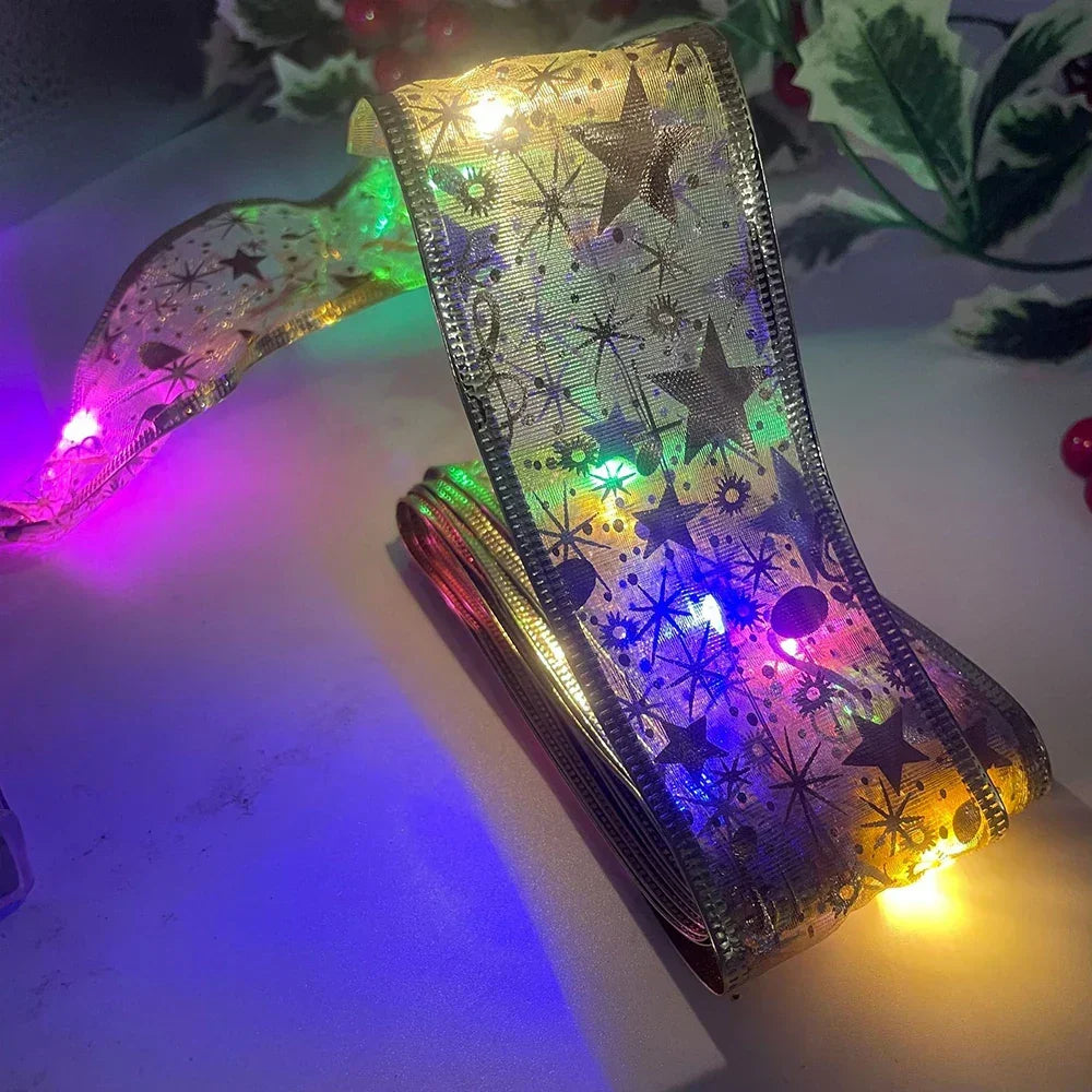 Weihnachtslichterband - Funkelband - Festliche Dekoration