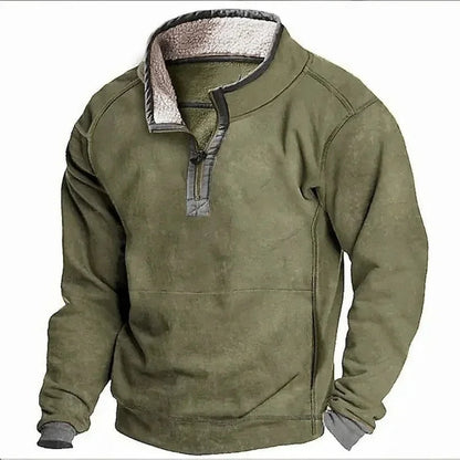 Fleece-Pullover | Viertel-Reißverschluss | Halb-Reißverschluss | Fleece-Pullover | Herren Winterkleidung