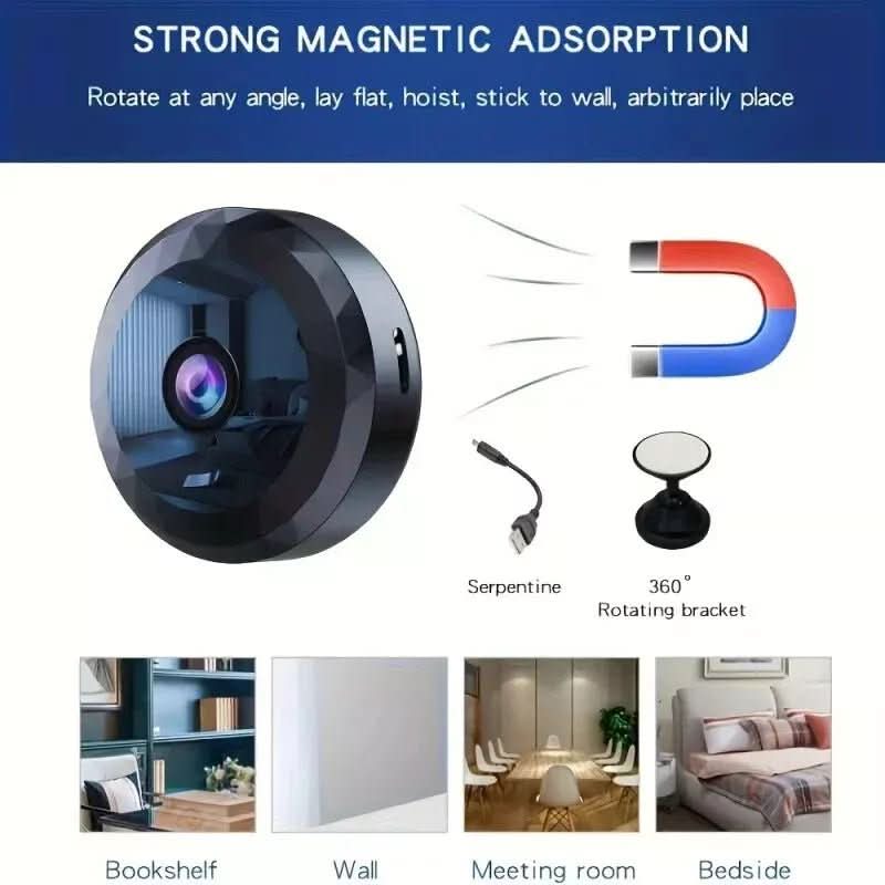 SECURECAM MINI – Magnetische Mini-WiFi-Kamera 1080P HD für diskrete Überwachung