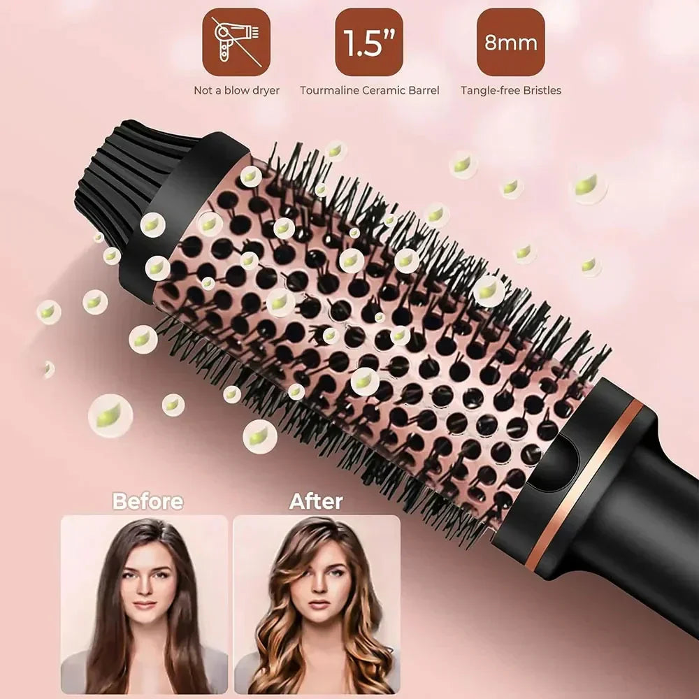 Stylique 3-in-1 Ion Haarglätter & Lockenstab | Glätten, Wellen, Volumen | Anti-Scald Bürste