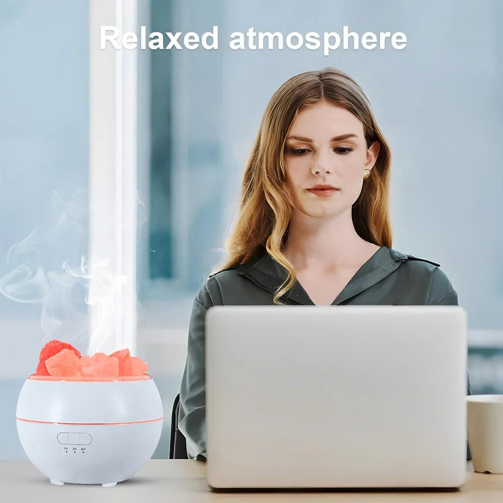 Salzlampen-Diffusor - Ätherisches Öl - USB-Betrieb