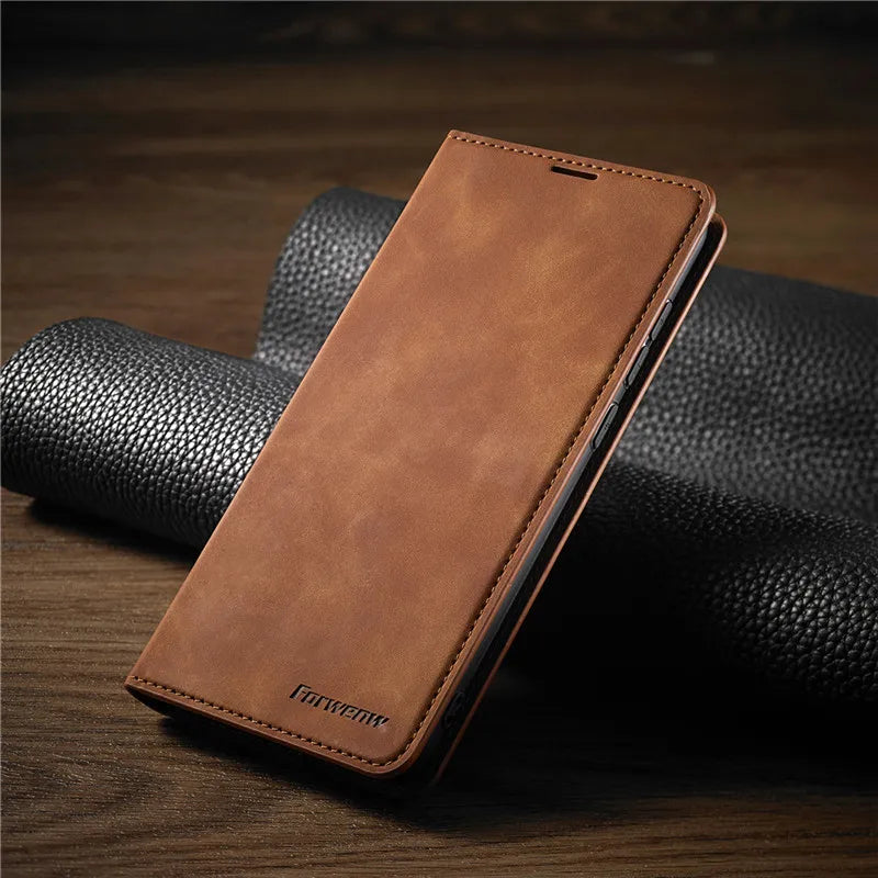 iPhone Hülle: Magnetische Leder Tasche für stilvollen Schutz