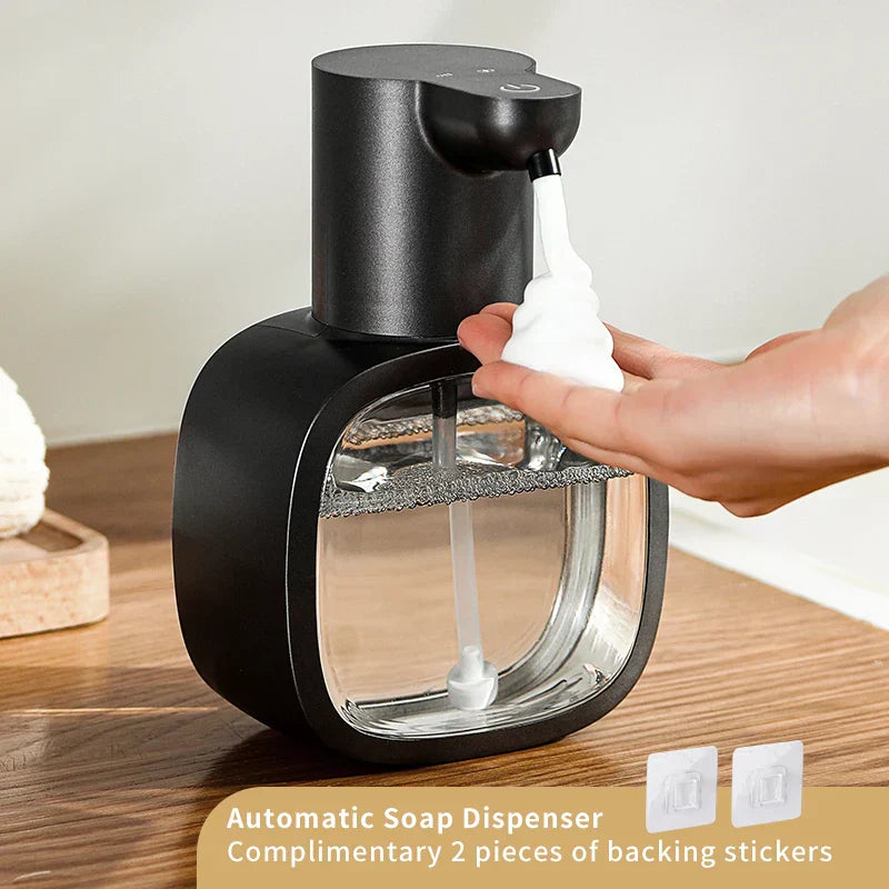 Automatischer Seifenspender Foamello | Wandmontage | 500 ml | Wiederaufladbar & Berührungslos | Sensorbetriebene Schaumsfunktion