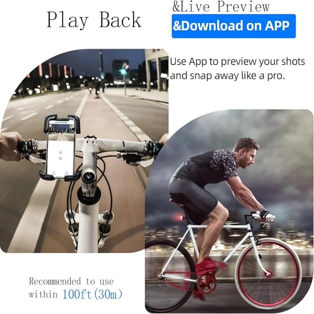 4K Mini WiFi Action-Kamera, Tragbar, Wasserdicht, Magnetclip, 360° Halterung