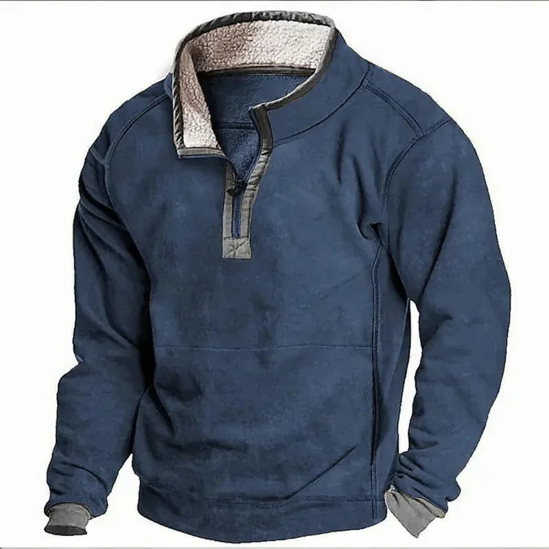 Fleece-Pullover | Viertel-Reißverschluss | Halb-Reißverschluss | Fleece-Pullover | Herren Winterkleidung