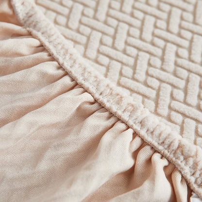 Corner sofa cover - Stretchable fabric - Assembly instructions included